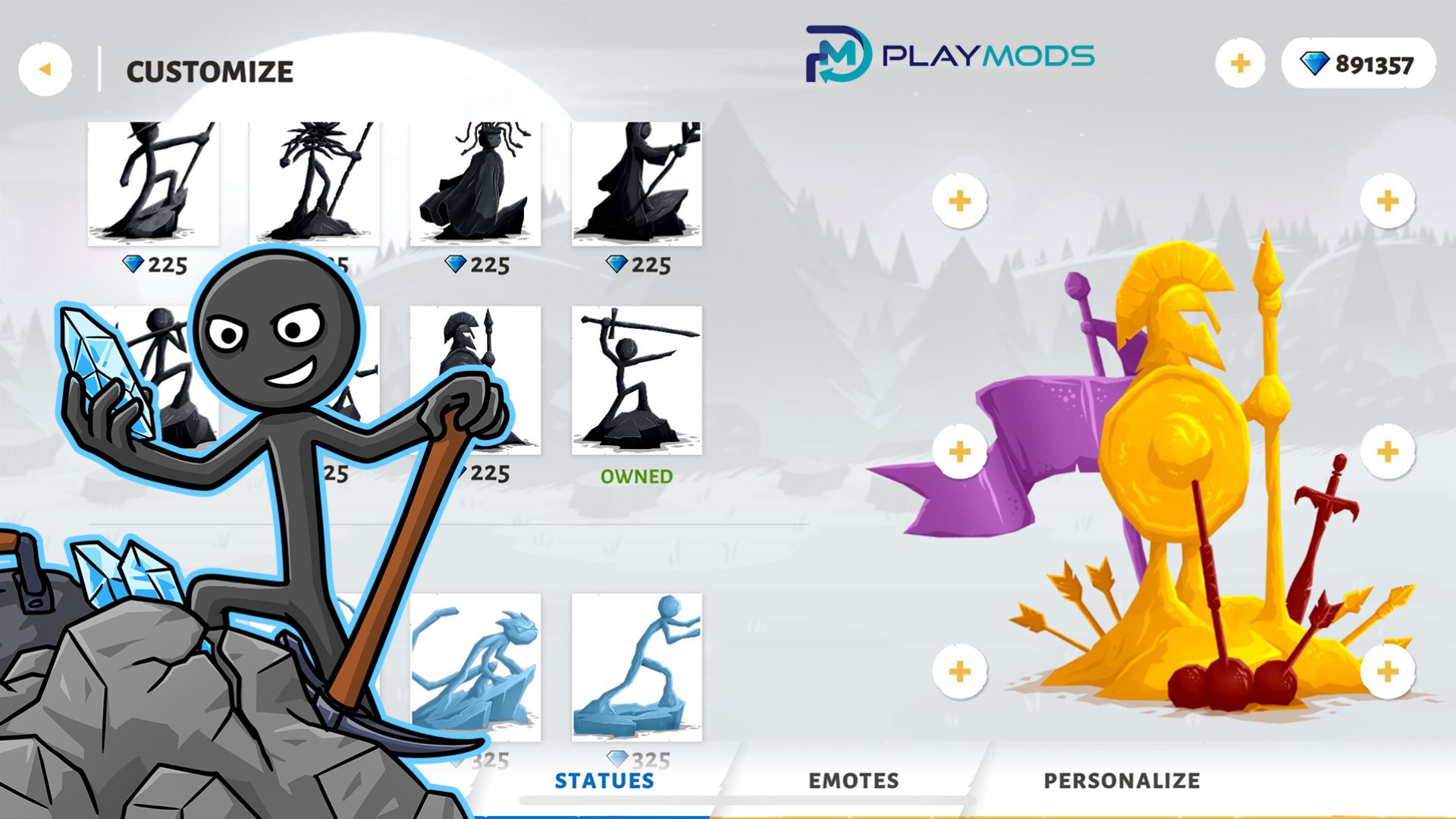 Download Stick War: Saga MOD APK v2026.5.2718 (Emas Tanpa Batas/Terbuka) Gratis untuk Android Fitur MOD yang Banyak Dicari