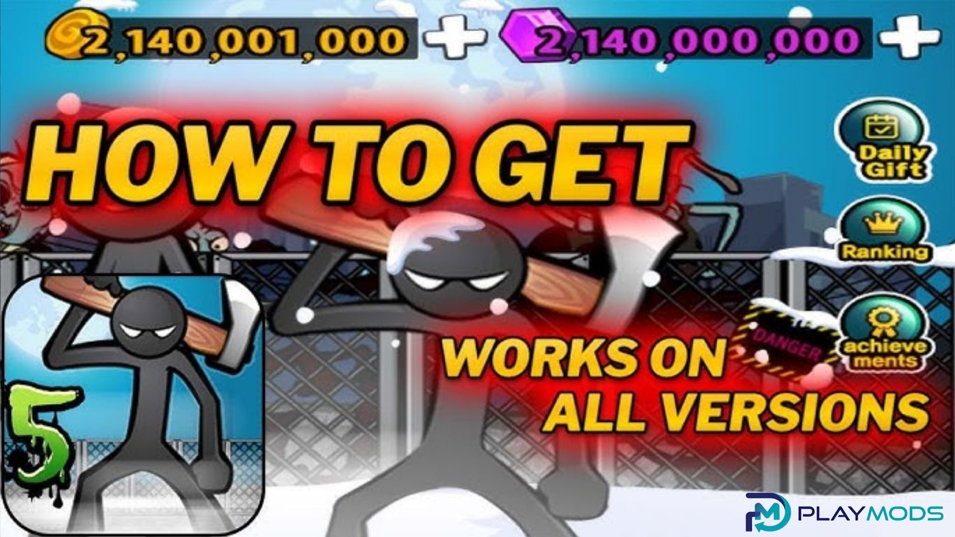 Download Anger of Stick 5: Zombie MOD APK v1.1.90 (Unlimited Money) Gratis untuk Android anger of stick 5 Mod Apk 1