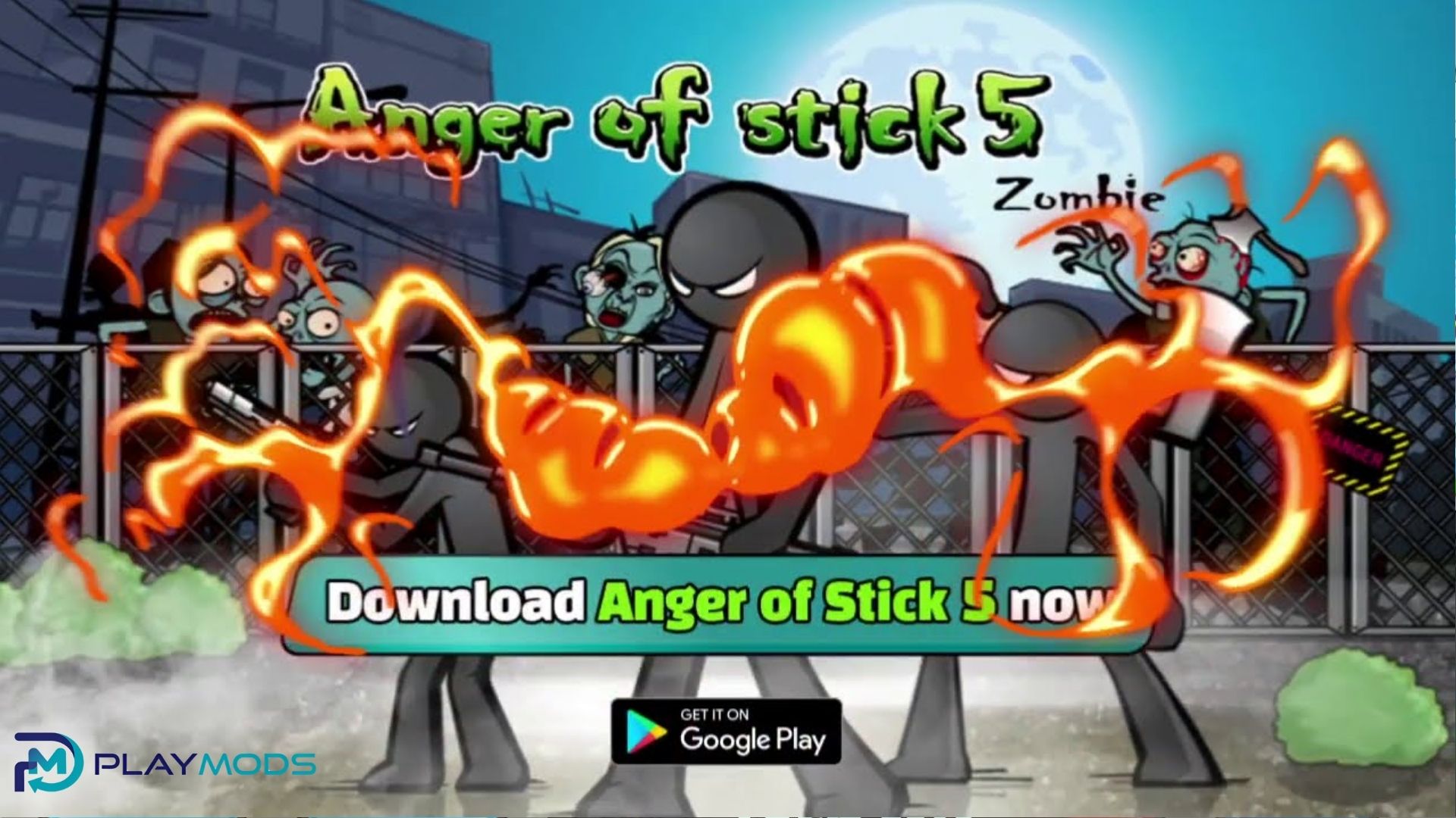 Download Anger of Stick 5: Zombie MOD APK v1.1.90 (Unlimited Money) Gratis untuk Android Pengenalan Anger of Stick 5: Zombie APK